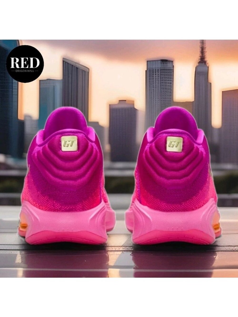 Nike G.T. Hustle 3 Hyper Pink White Vivid Grape Shoes HV2000-601 - Women's 11 - Picture 4 of 10